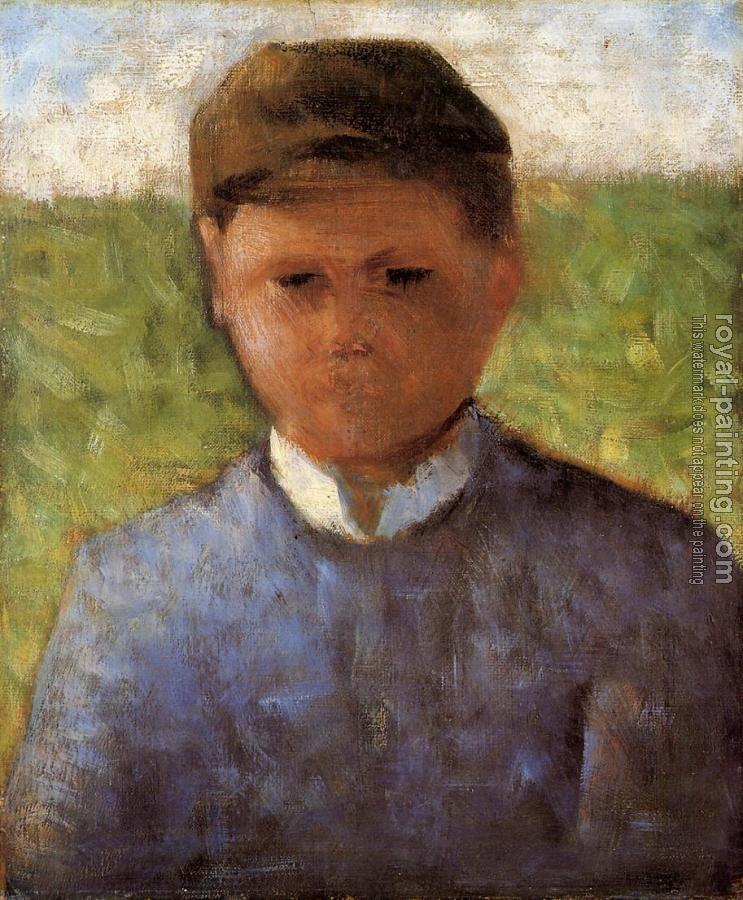 Georges Seurat : Young Peasant in Blue
